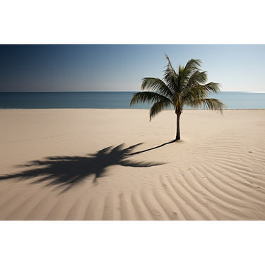 Palm Tree Shadow canvas